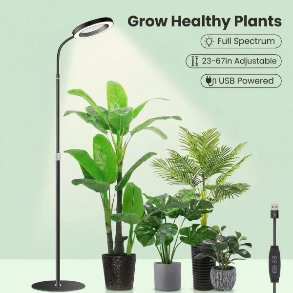 Indoor Plant Single Full-Spectrum Floor Grow Light