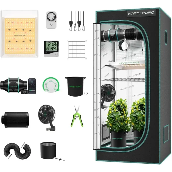 Smart WiFi Mylar Indoor Grow Tent  24x24x55