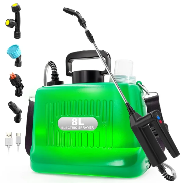 Adjustable Pressure 2 Gallon Battery Powered Sprayer Included